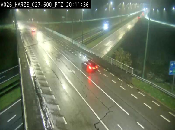 Caméra autoroute Belgique - Sougné-Remouchamps,E25 direction Luxembourg