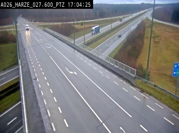 Caméra autoroute Belgique - Sougné-Remouchamps,E25 direction Luxembourg