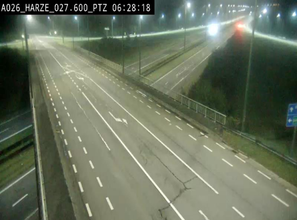 Caméra autoroute Belgique - Sougné-Remouchamps,E25 direction Luxembourg