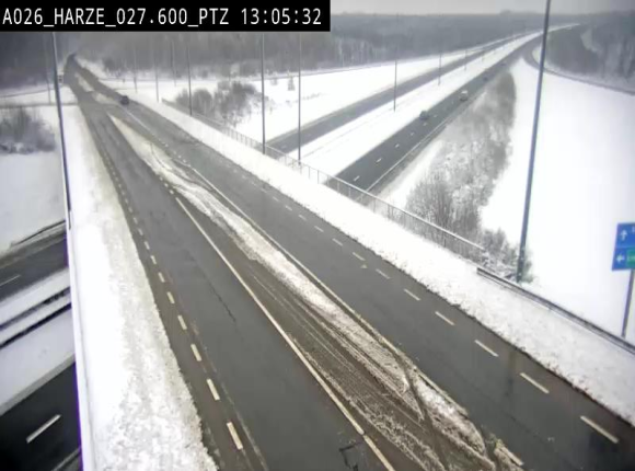 Caméra autoroute Belgique - Sougné-Remouchamps,E25 direction Luxembourg