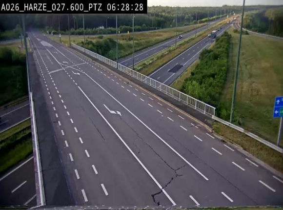 <h2>Caméra autoroute Belgique - Sougné-Remouchamps,E25 direction Luxembourg</h2>