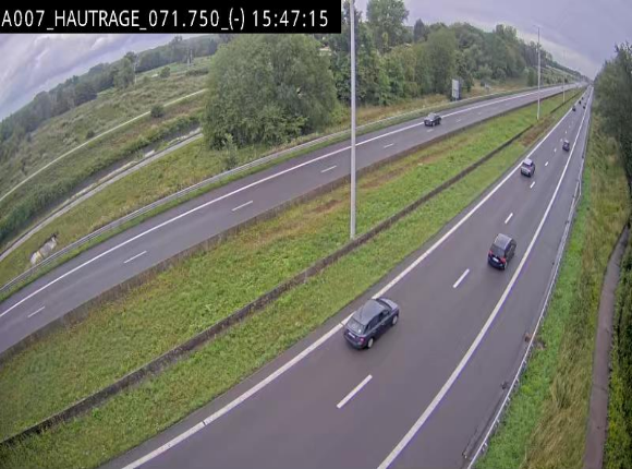 Webcam autoroute Belgique - Hautrage - E19 - BK 71.7