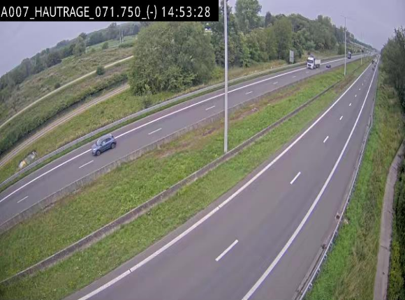 Webcam autoroute Belgique - Hautrage - E19 - BK 71.7