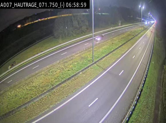 Webcam autoroute Belgique - Hautrage - E19 - BK 71.7