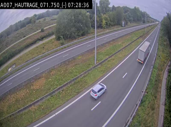 <h2>Webcam autoroute Belgique - Hautrage - E19 - BK 71.7</h2>