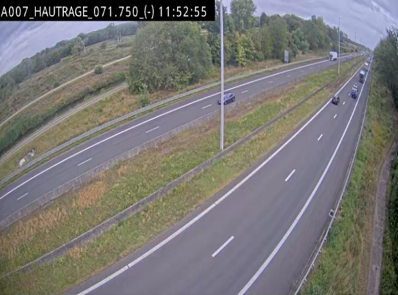 <h2>Webcam autoroute Belgique - Hautrage - E19 - BK 71.7</h2>