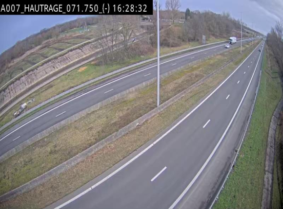 <h2>Webcam autoroute Belgique - Hautrage - E19 - BK 71.7</h2>