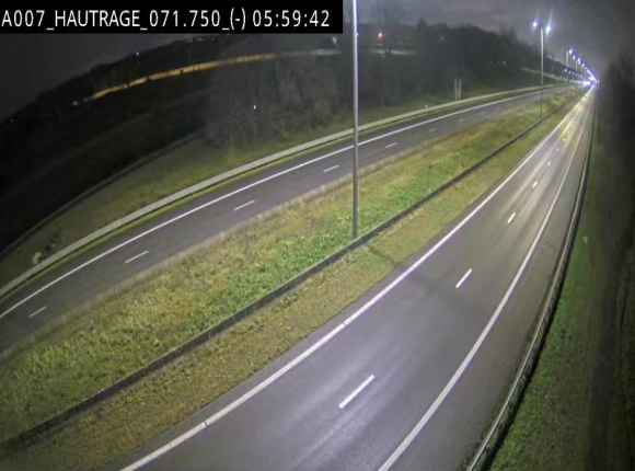 Webcam autoroute Belgique - Hautrage - E19 - BK 71.7