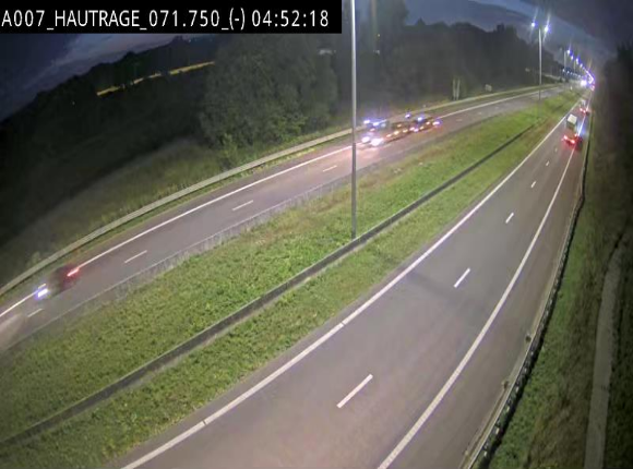 Webcam autoroute Belgique - Hautrage - E19 - BK 71.7