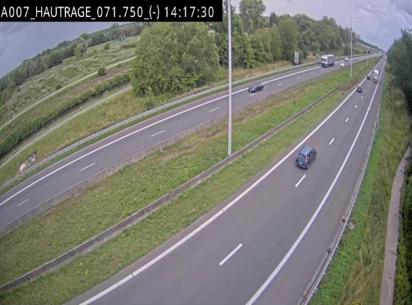 Webcam autoroute Belgique - Hautrage - E19 - BK 71.7