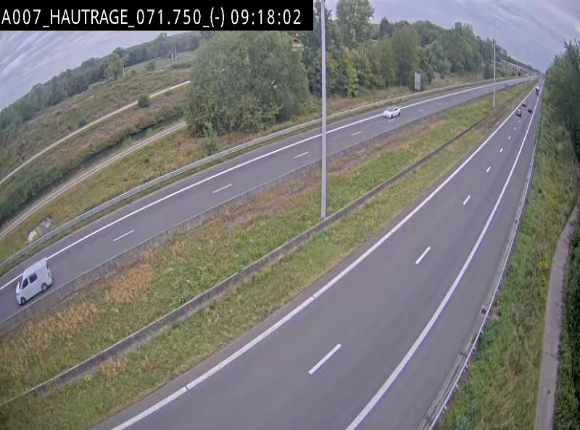 Webcam autoroute Belgique - Hautrage - E19 - BK 71.7