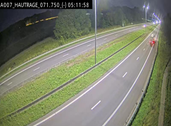 Webcam autoroute Belgique - Hautrage - E19 - BK 71.7