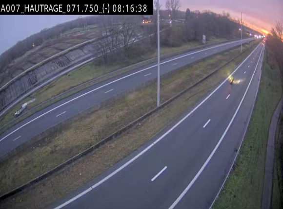 <h2>Webcam autoroute Belgique - Hautrage - E19 - BK 71.7</h2>