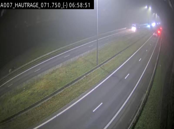 Webcam autoroute Belgique - Hautrage - E19 - BK 71.7