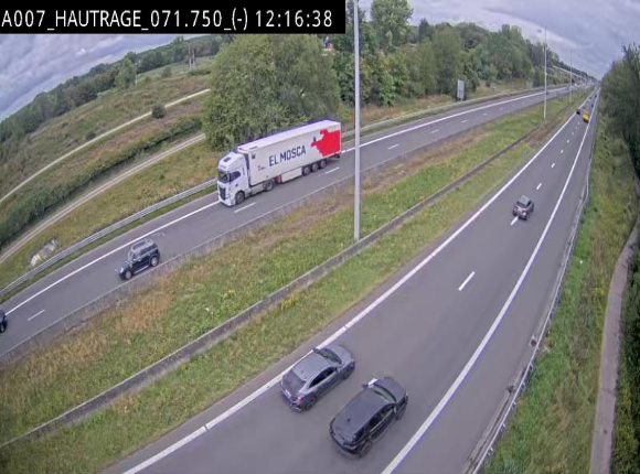 <h2>Webcam autoroute Belgique - Hautrage - E19 - BK 71.7</h2>