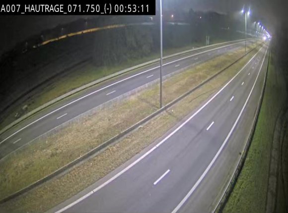 <h2>Webcam autoroute Belgique - Hautrage - E19 - BK 71.7</h2>