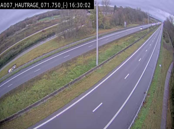 Webcam autoroute Belgique - Hautrage - E19 - BK 71.7