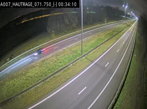 Webcam autoroute Belgique - Hautrage - E19 - BK 71.7