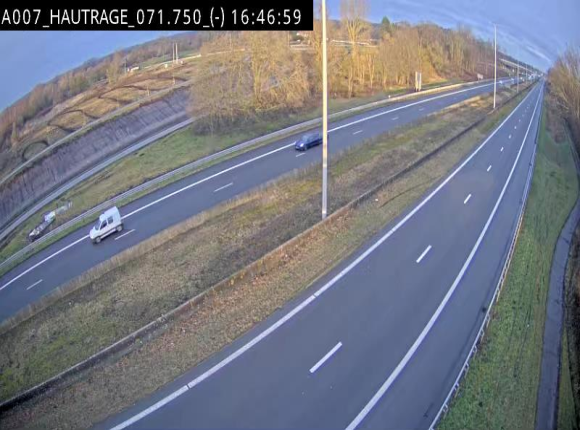 <h2>Webcam autoroute Belgique - Hautrage - E19 - BK 71.7</h2>