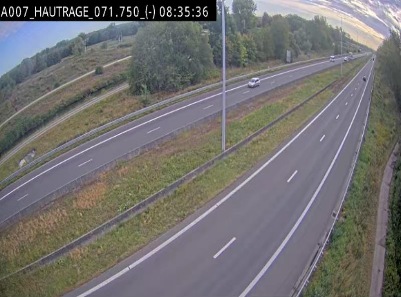 <h2>Webcam autoroute Belgique - Hautrage - E19 - BK 71.7</h2>