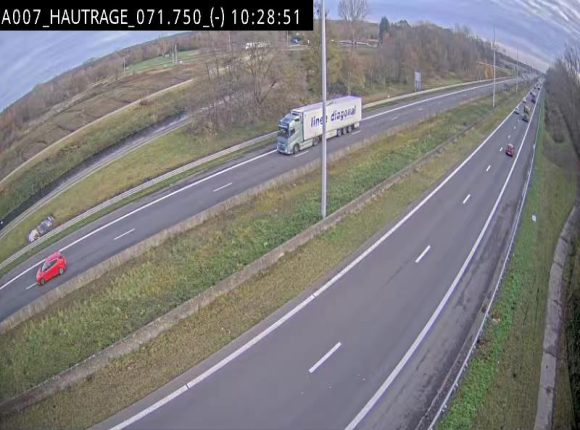 Webcam autoroute Belgique - Hautrage - E19 - BK 71.7