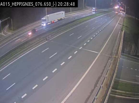 Webcam autoroute Belgique - Heppignies - E42 direction Namur - BK 76.4