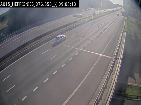 <h2>Webcam autoroute Belgique - Heppignies - E42 direction Namur - BK 76.4</h2>