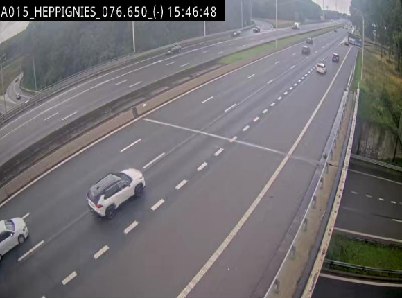Webcam autoroute Belgique - Heppignies - E42 direction Namur - BK 76.4