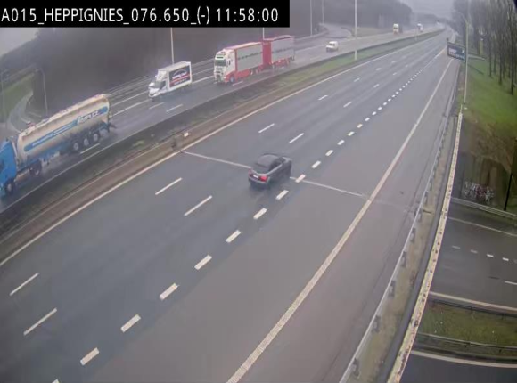 <h2>Webcam autoroute Belgique - Heppignies - E42 direction Namur - BK 76.4</h2>