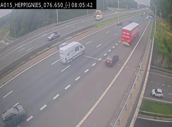 <h2>Webcam autoroute Belgique - Heppignies - E42 direction Namur - BK 76.4</h2>