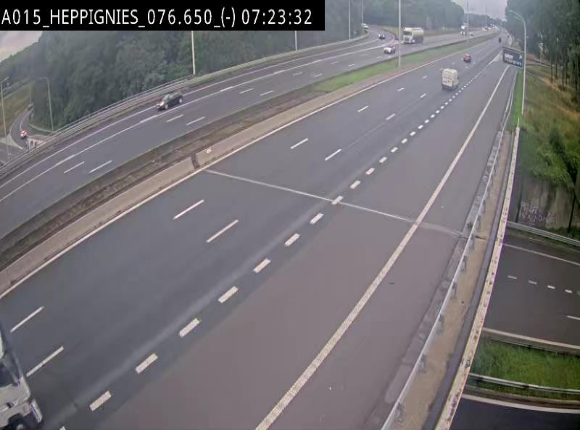 <h2>Webcam autoroute Belgique - Heppignies - E42 direction Namur - BK 76.4</h2>