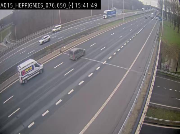 <h2>Webcam autoroute Belgique - Heppignies - E42 direction Namur - BK 76.4</h2>