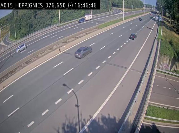 <h2>Webcam autoroute Belgique - Heppignies - E42 direction Namur - BK 76.4</h2>