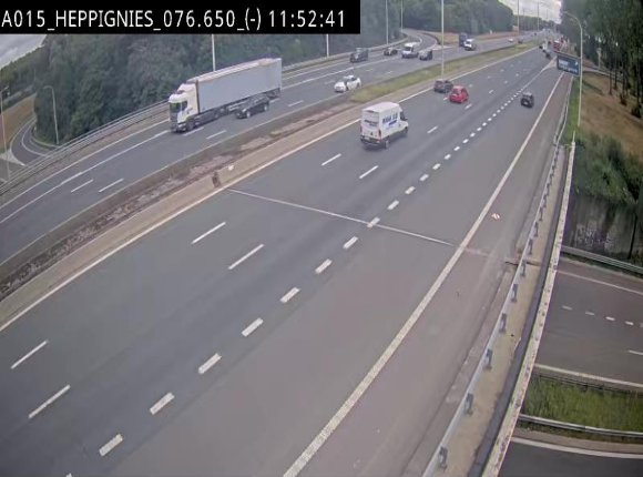 <h2>Webcam autoroute Belgique - Heppignies - E42 direction Namur - BK 76.4</h2>