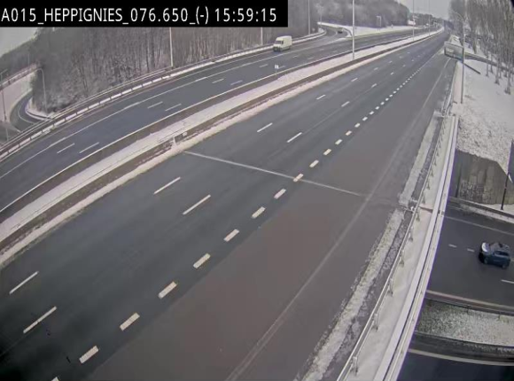 Webcam autoroute Belgique - Heppignies - E42 direction Namur - BK 76.4