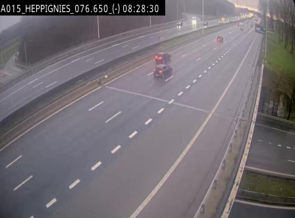 <h2>Webcam autoroute Belgique - Heppignies - E42 direction Namur - BK 76.4</h2>