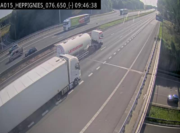 <h2>Webcam autoroute Belgique - Heppignies - E42 direction Namur - BK 76.4</h2>