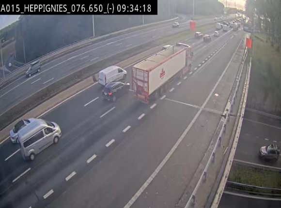 <h2>Webcam autoroute Belgique - Heppignies - E42 direction Namur - BK 76.4</h2>