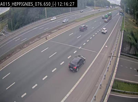 <h2>Webcam autoroute Belgique - Heppignies - E42 direction Namur - BK 76.4</h2>