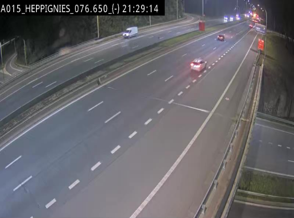 <h2>Webcam autoroute Belgique - Heppignies - E42 direction Namur - BK 76.4</h2>