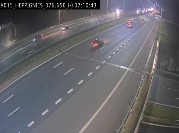 <h2>Webcam autoroute Belgique - Heppignies - E42 direction Namur - BK 76.4</h2>