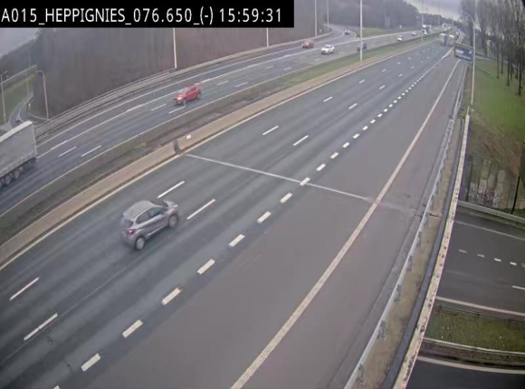 <h2>Webcam autoroute Belgique - Heppignies - E42 direction Namur - BK 76.4</h2>