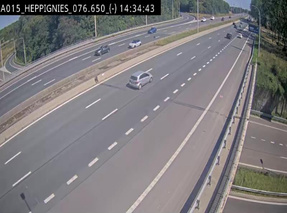 <h2>Webcam autoroute Belgique - Heppignies - E42 direction Namur - BK 76.4</h2>