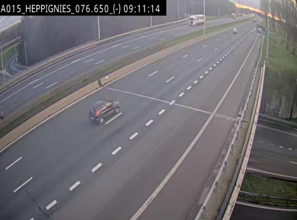 Webcam autoroute Belgique - Heppignies - E42 direction Namur - BK 76.4