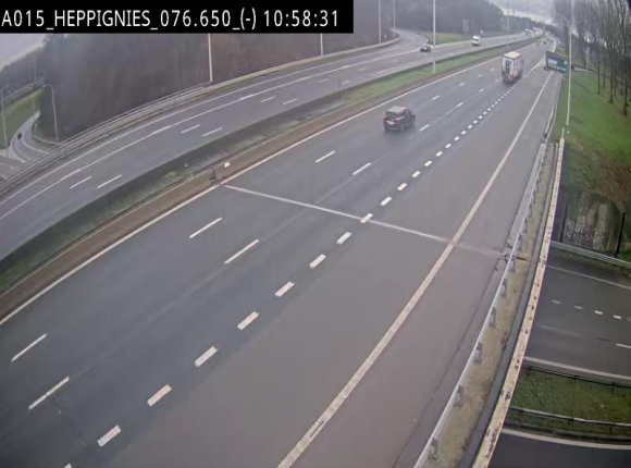<h2>Webcam autoroute Belgique - Heppignies - E42 direction Namur - BK 76.4</h2>