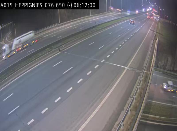 <h2>Webcam autoroute Belgique - Heppignies - E42 direction Namur - BK 76.4</h2>