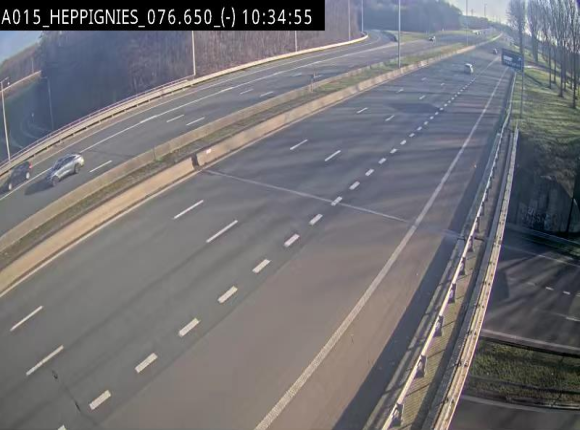 <h2>Webcam autoroute Belgique - Heppignies - E42 direction Namur - BK 76.4</h2>