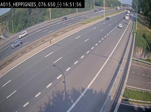 <h2>Webcam autoroute Belgique - Heppignies - E42 direction Namur - BK 76.4</h2>