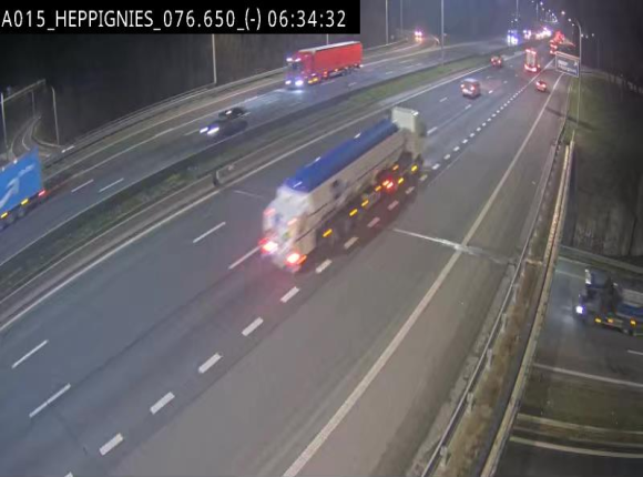 <h2>Webcam autoroute Belgique - Heppignies - E42 direction Namur - BK 76.4</h2>
