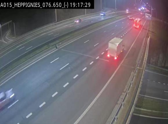 <h2>Webcam autoroute Belgique - Heppignies - E42 direction Namur - BK 76.4</h2>